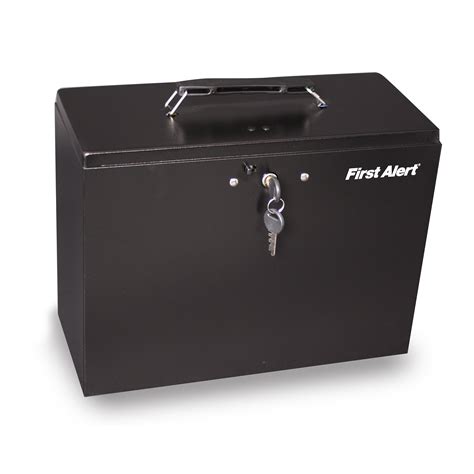 metal file box with lock